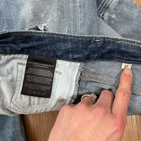 Citizens of Humanity size 27 jeans, without stains, worn in good condition - Picture 3 of 6